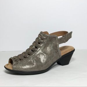 Comfortiva Women's Ankle Strap Sandals Leather